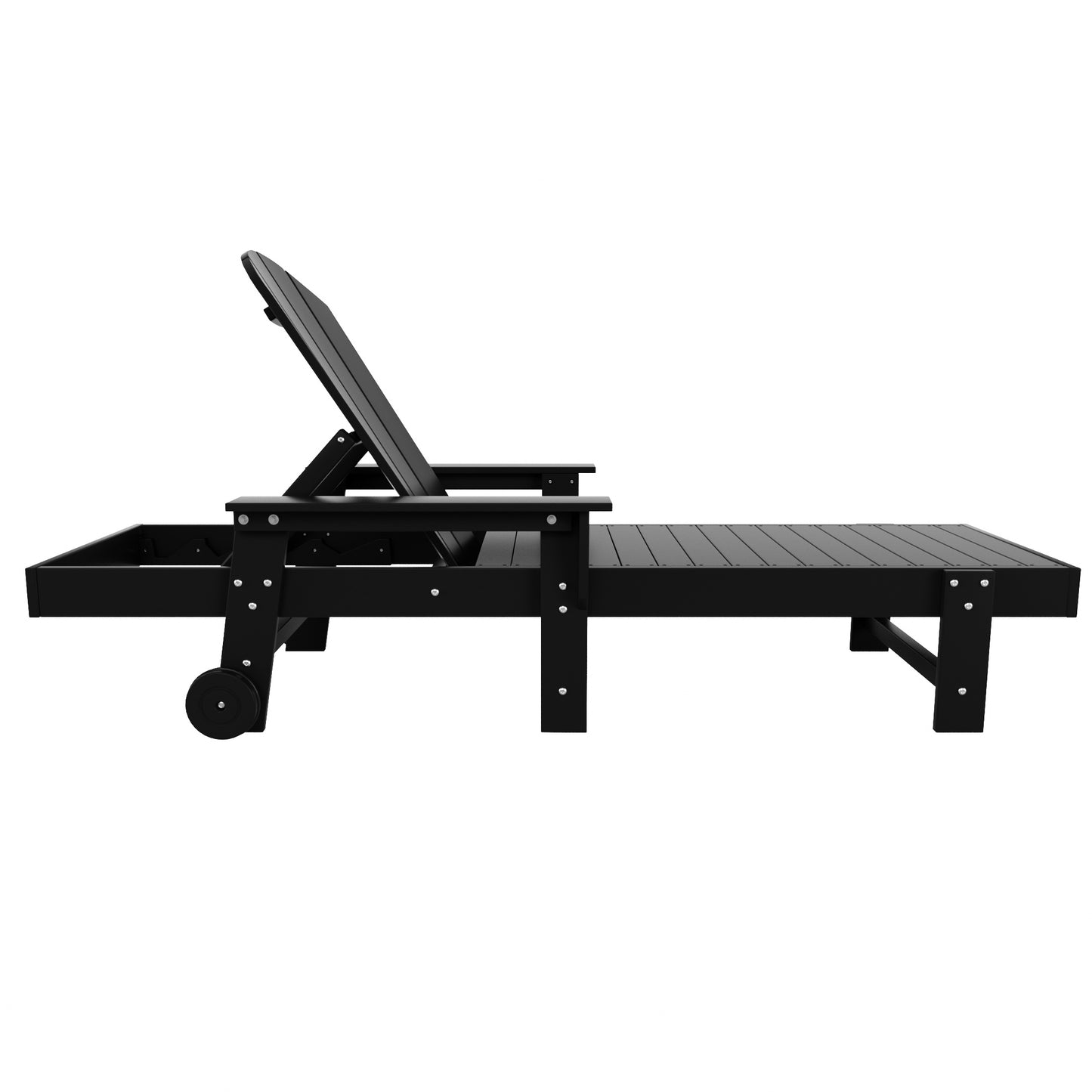 Chatham All-Weather Outdoor Adirondack Reclining Sun Lounger With Arms Rests & Wheels
