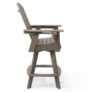 Chatham Adirondack Swivel Bar Chair with Cup Holder