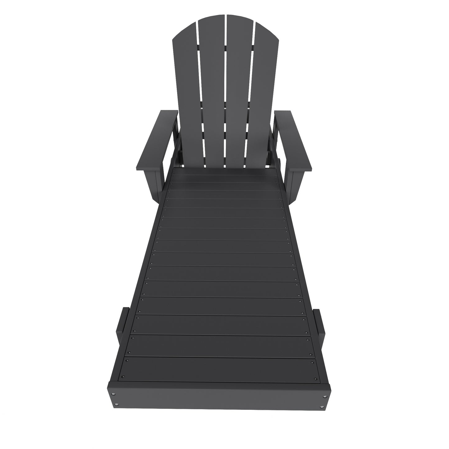 Chatham All-Weather Outdoor Adirondack Reclining Sun Lounger With Arms Rests & Wheels