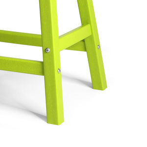 Stockholm All-Weather Outdoor Saddle Counter Stool (24" Height)