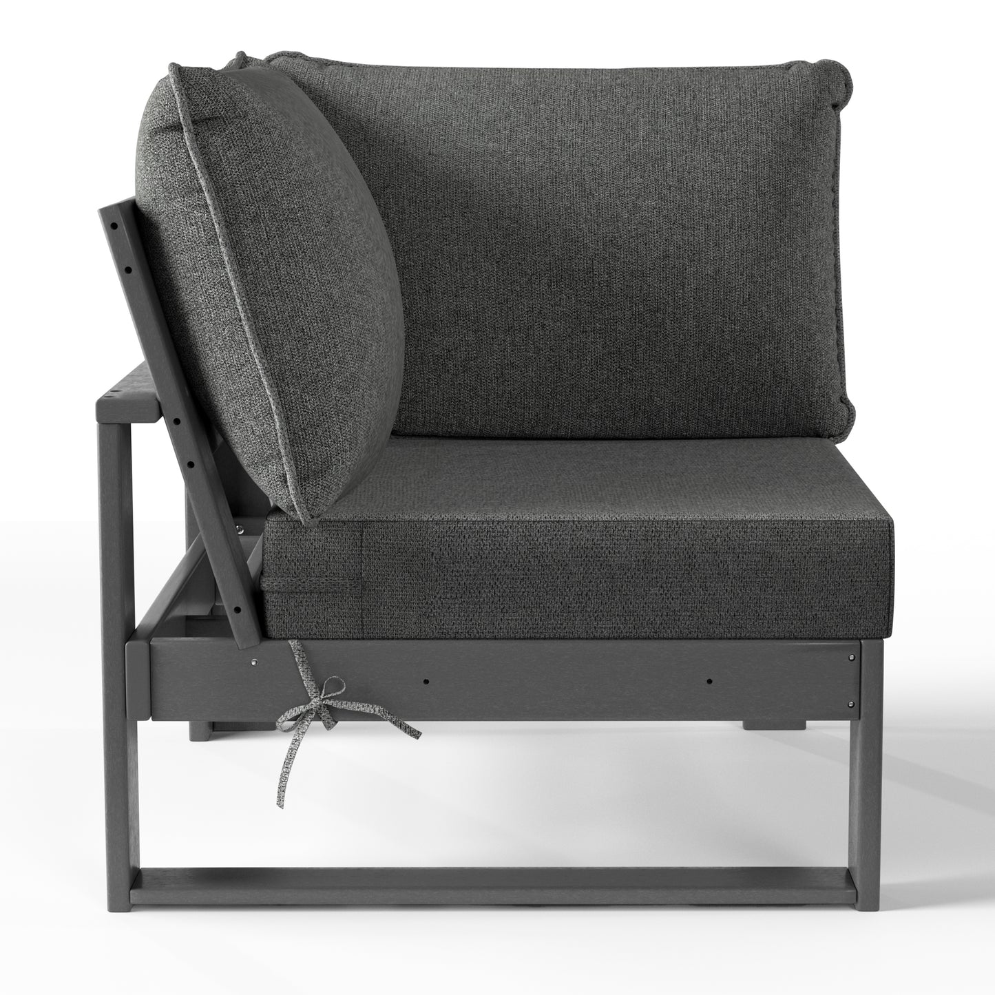 Signature All-Weather Outdoor Modular Patio Deep Seating Corner Chair (Corner Sectional Seat)