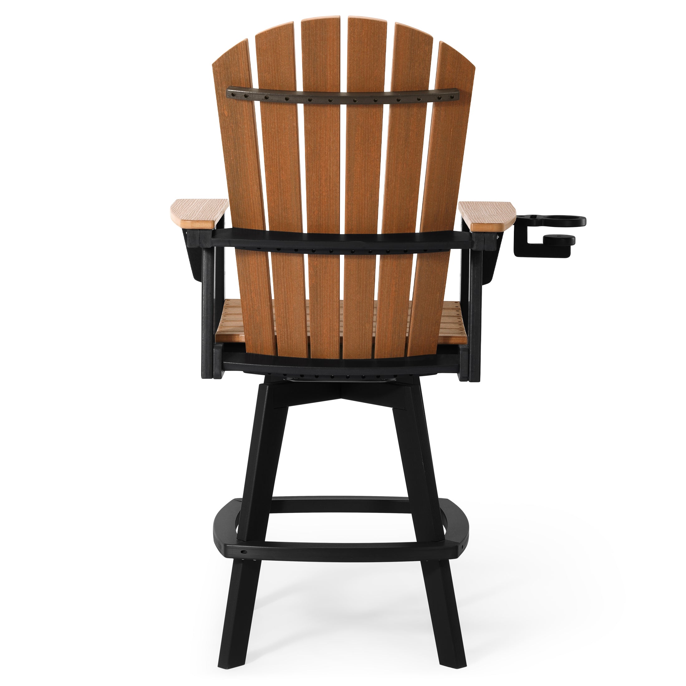 Heritage Ridge Adirondack Swivel Bar Chair With Cup Holder