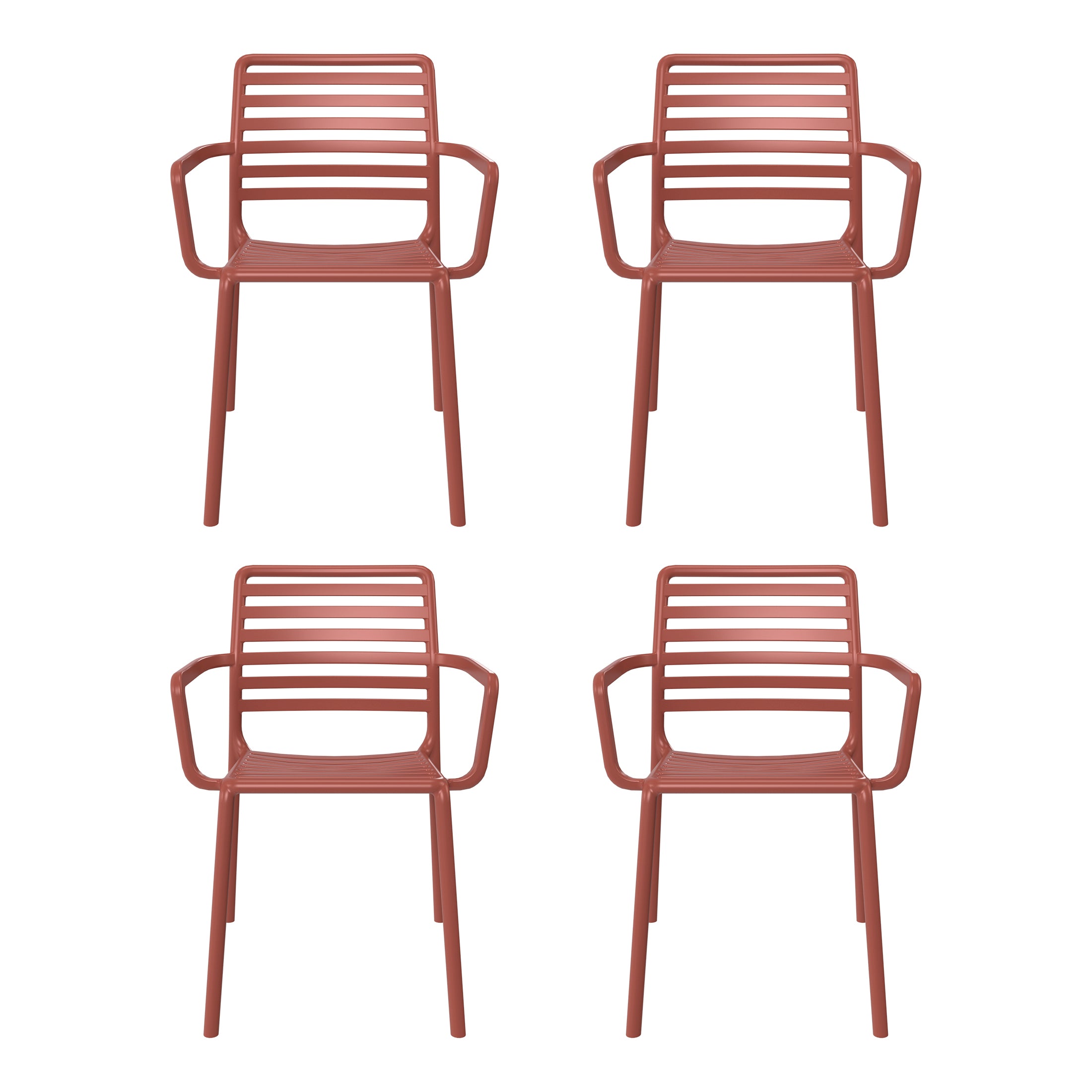 Polyform Stacking Dining Arm Chair (Set of 4)