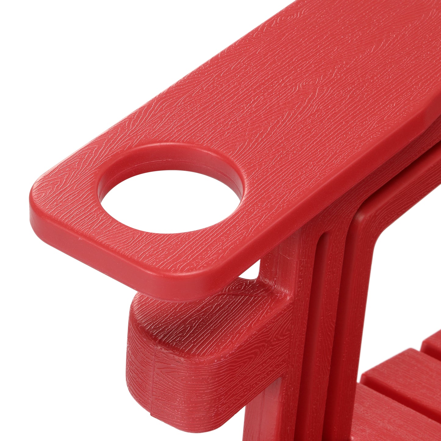 Set of Snap'n Lock Adirondack Chairs with Connecting Wedge Table (No Tools or Hardware)