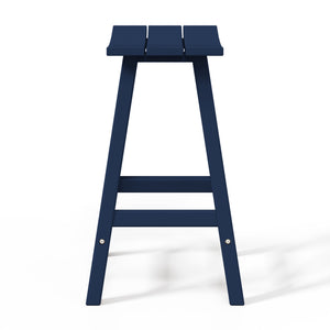Stockholm All-Weather Outdoor Saddle Counter Stool (24" Height)