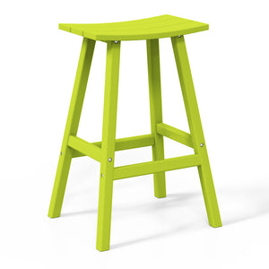 Stockholm All-Weather Outdoor Saddle Bar Stool (29" Height)
