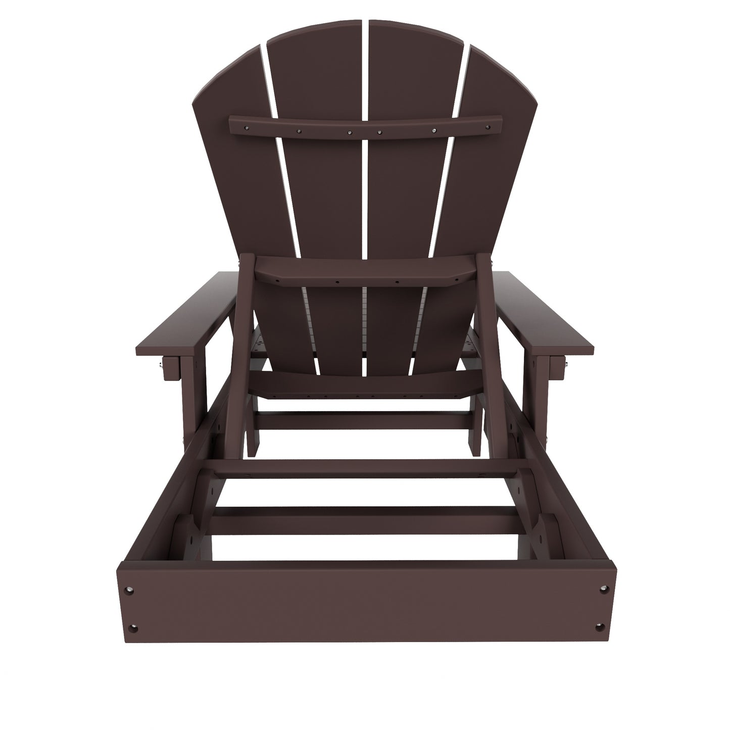 Chatham All-Weather Outdoor Adirondack Reclining Sun Lounger With Arms Rests & Wheels