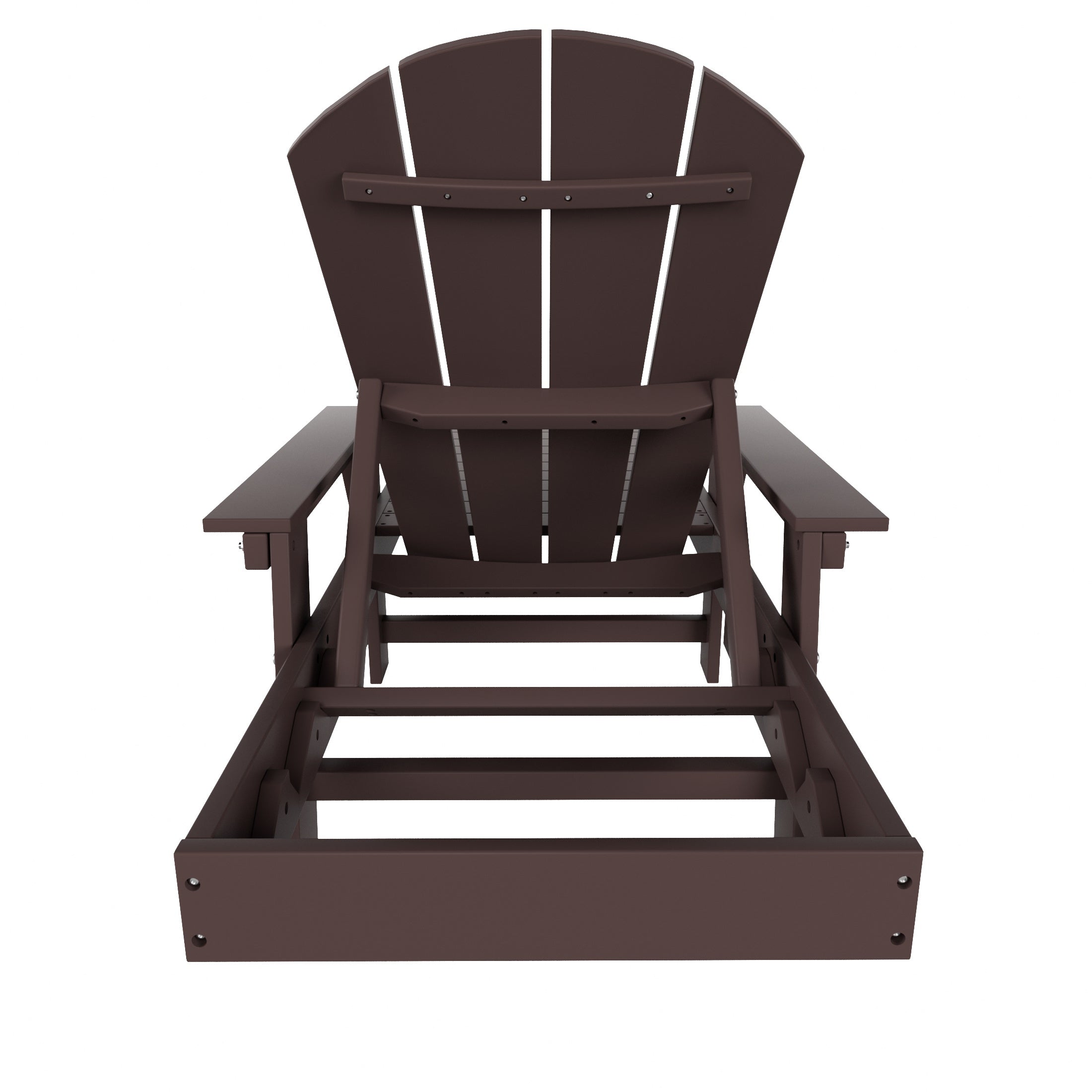 Chatham All-Weather Outdoor Adirondack Reclining Sun Lounger With Arms Rests & Wheels