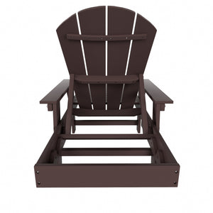 Chatham All-Weather Outdoor Adirondack Reclining Sun Lounger With Arms Rests & Wheels