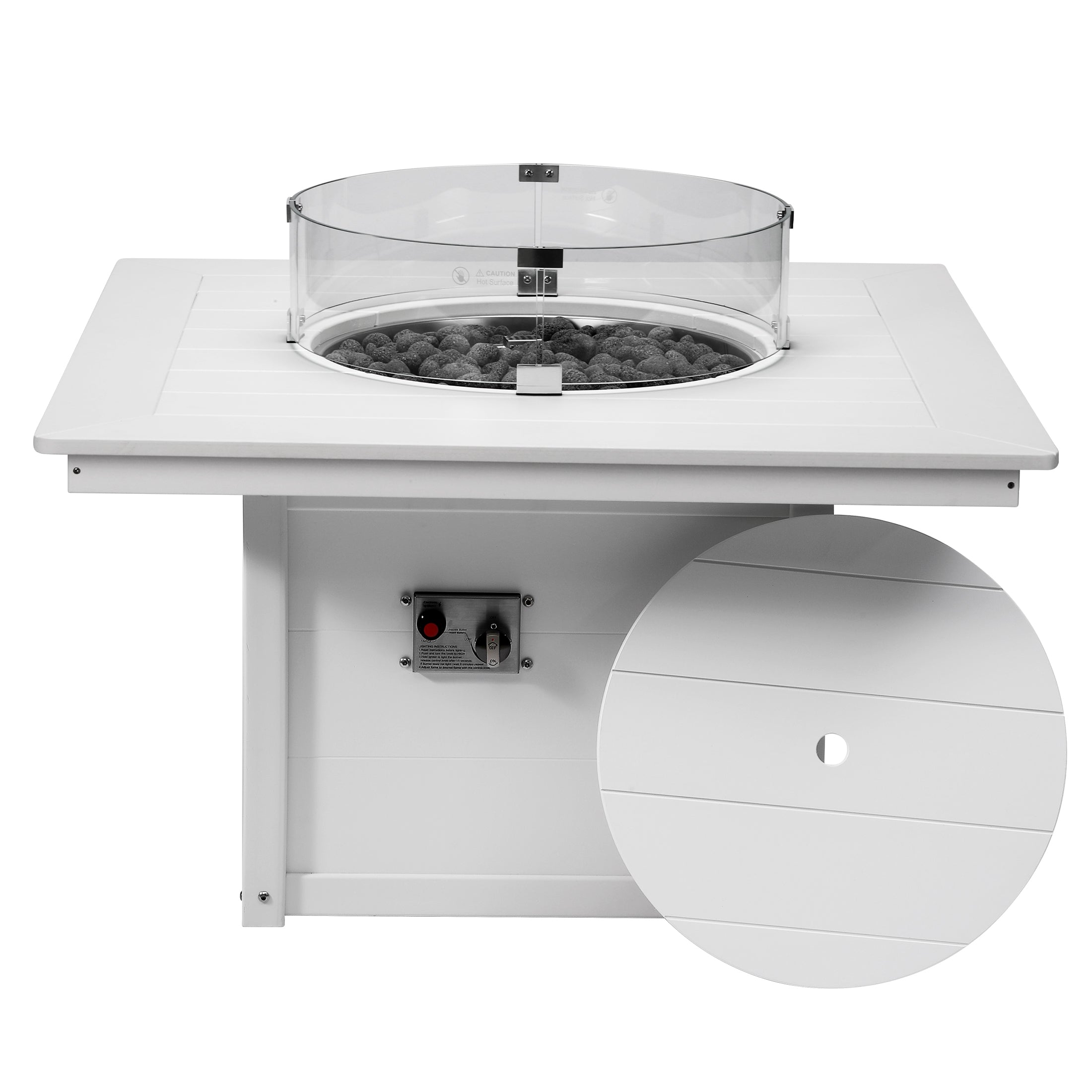 Sedona Square 42" Fire Pit Table