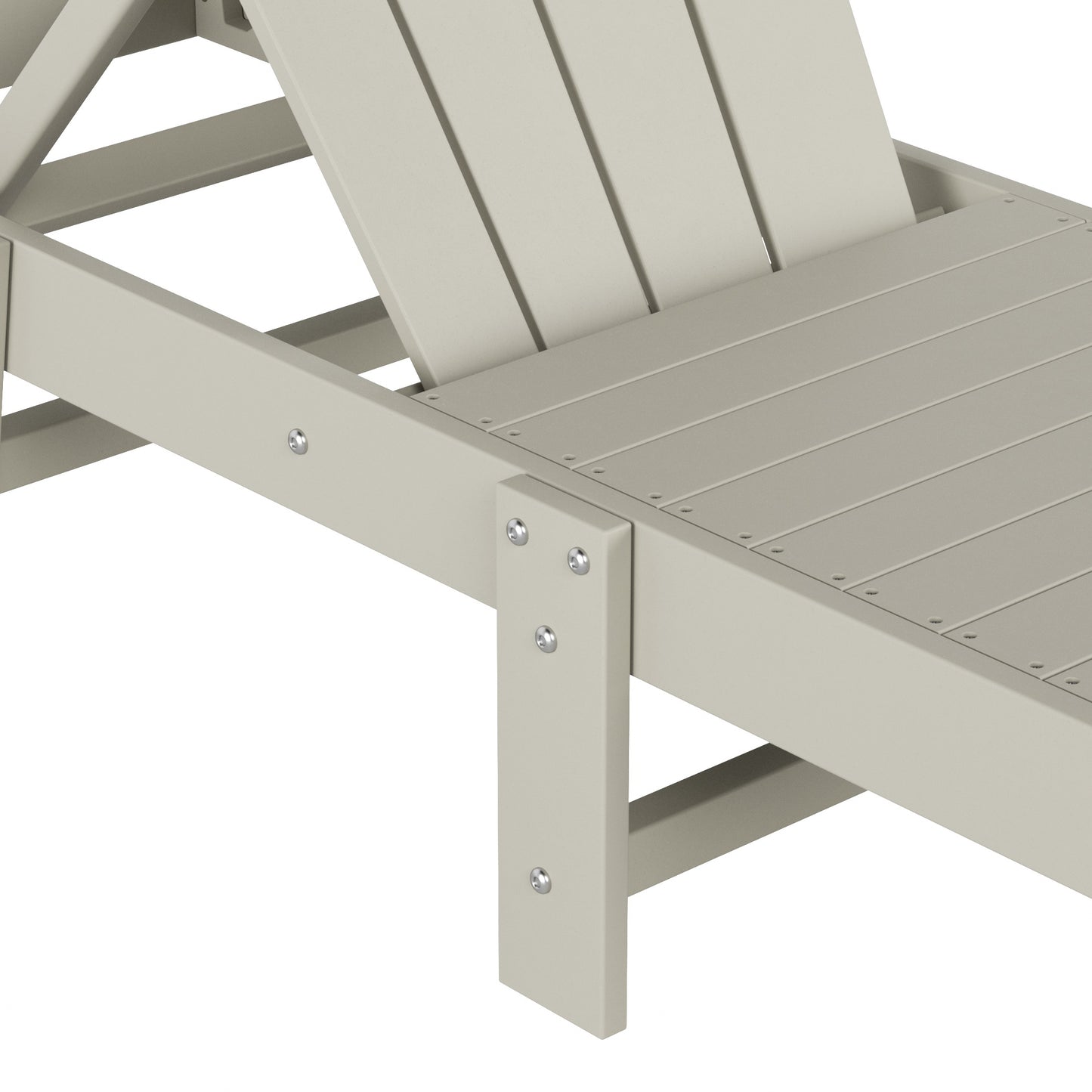 Chatham All-Weather Outdoor Adirondack Reclining Sun Lounger With Wheels
