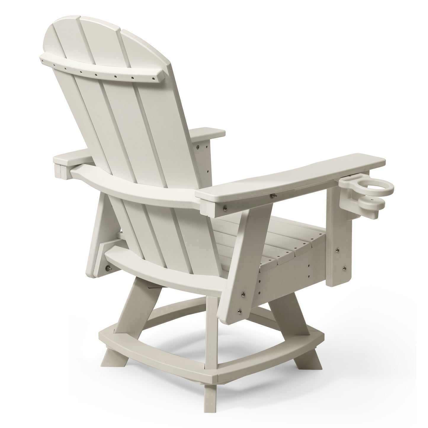 Adirondack Swivel Dining Chair with Cup Holder With Cup Holder