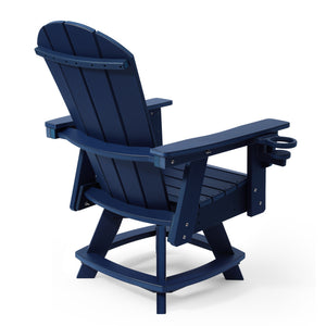 Adirondack Swivel Dining Chair with Cup Holder With Cup Holder