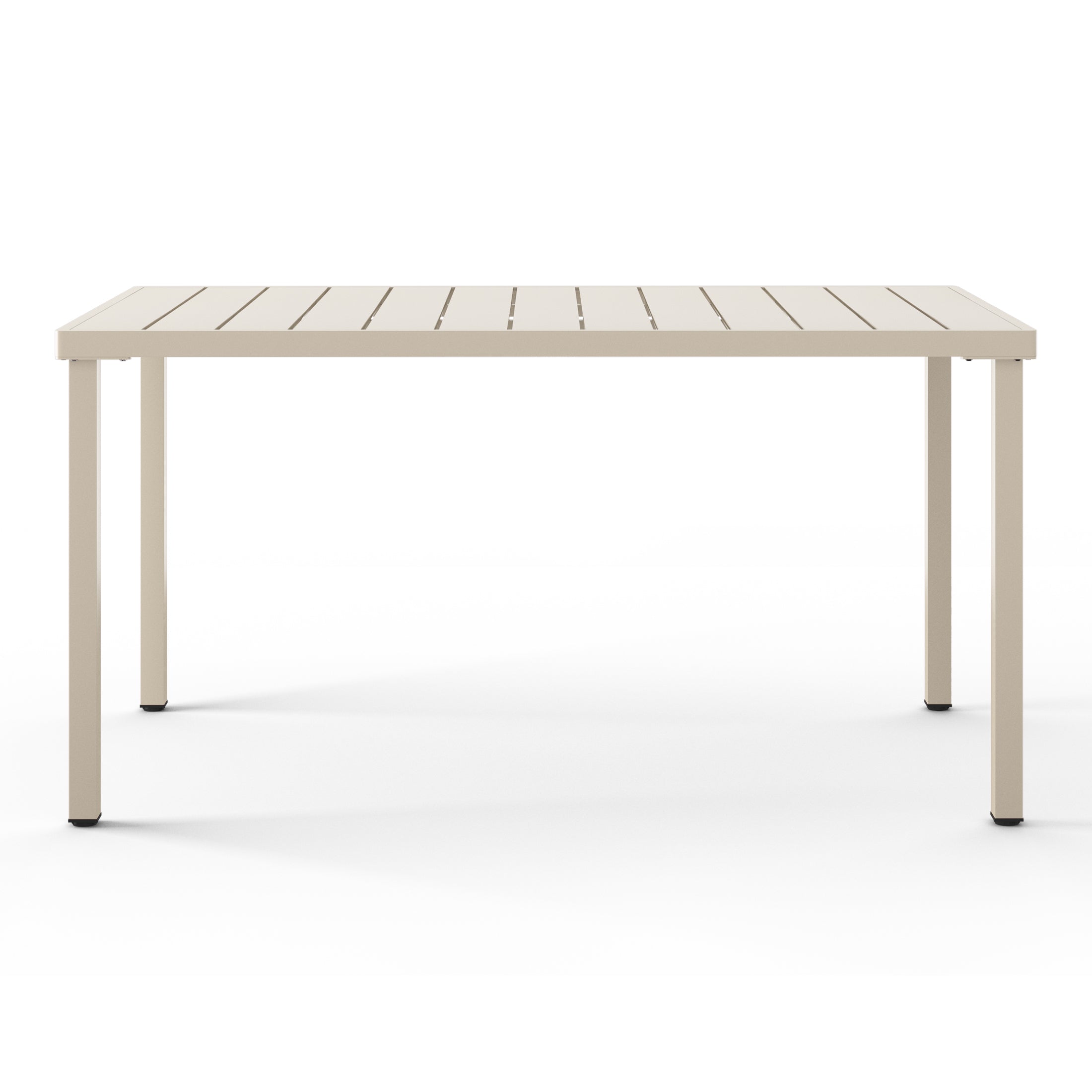 Polyform 59" x 35.4" Steel Rectangular Dining Table