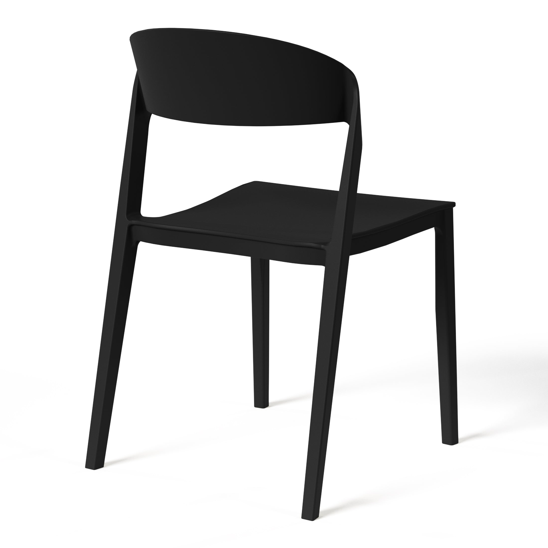 Patio Stacking Dining Side Chair (Set of 2)