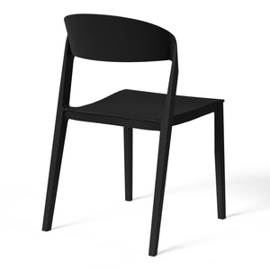 Patio Stacking Dining Side Chair (Set of 2)