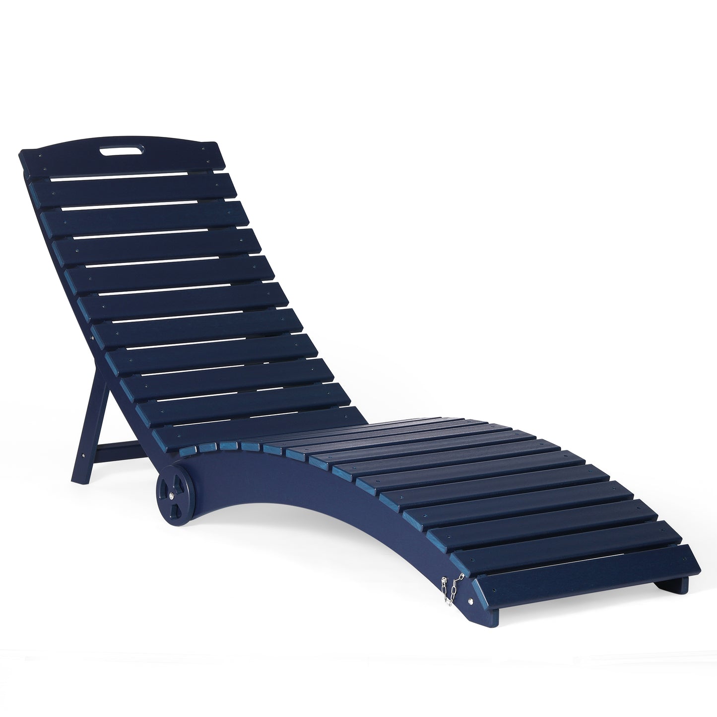 Key West Folding Pool Lounge Chair with Wheels