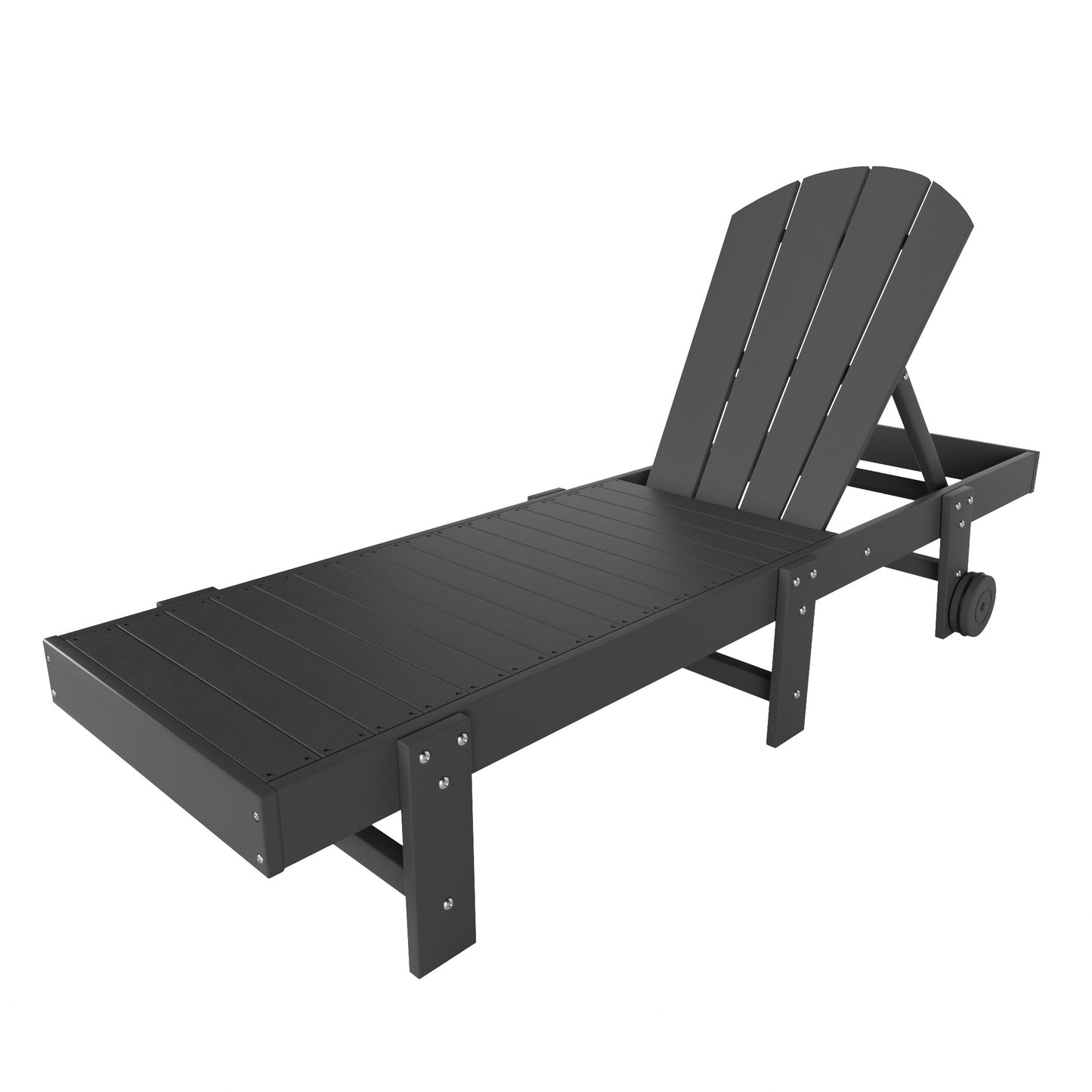Chatham All-Weather Outdoor Adirondack Reclining Sun Lounger With Wheels