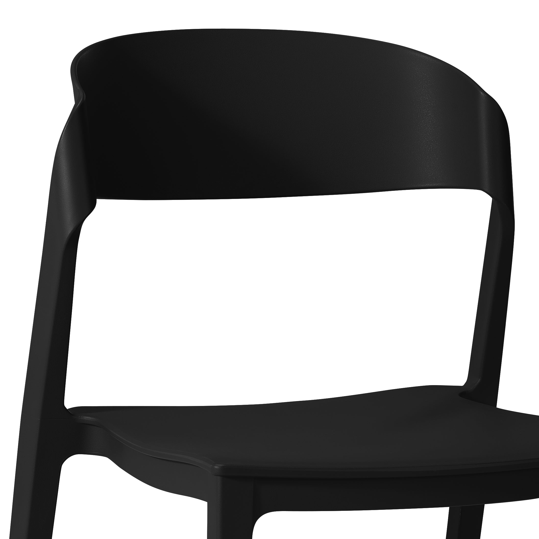 Patio Stacking Dining Side Chair (Set of 2)