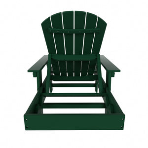 Westport Classic All-Weather Outdoor Adirondack Reclining Sun Lounger With Arms Rests