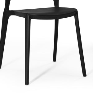 Patio Stacking Dining Side Chair (Set of 2)