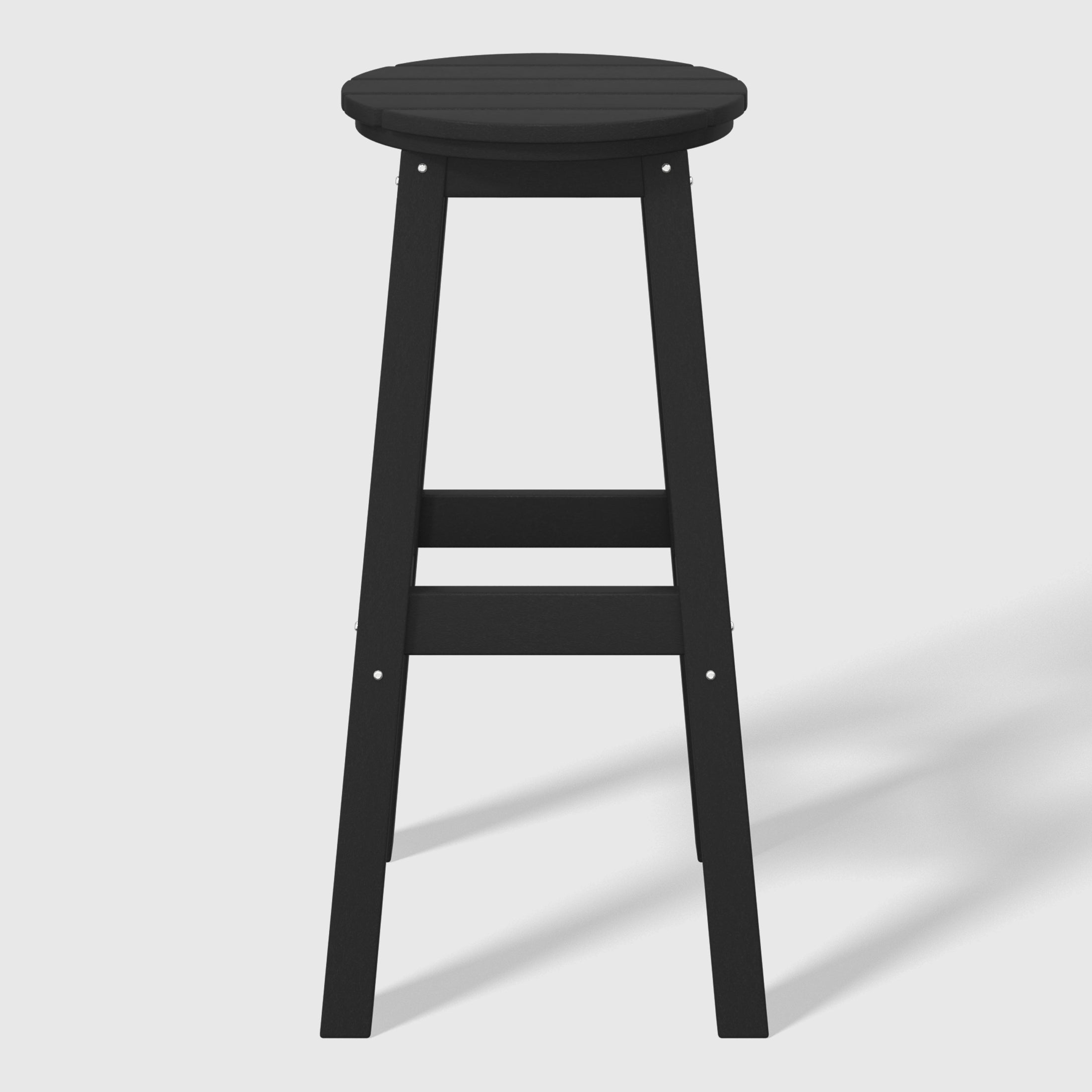 Stockholm All-Weather Outdoor Round Bar Stool (29" Height)