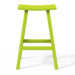 Stockholm All-Weather Outdoor Saddle Bar Stool (29" Height)