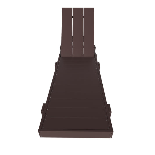 Malibu Modern All-Weather Outdoor Reclining Sun Lounger With Wheels