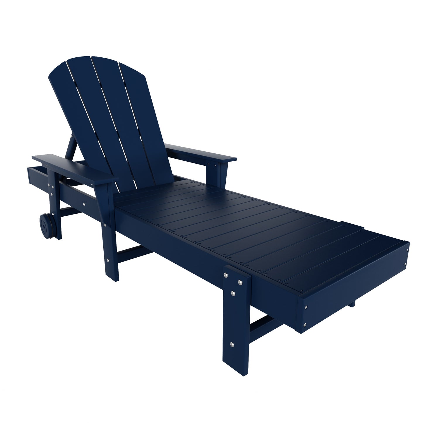 Chatham All-Weather Outdoor Adirondack Reclining Sun Lounger With Arms Rests & Wheels