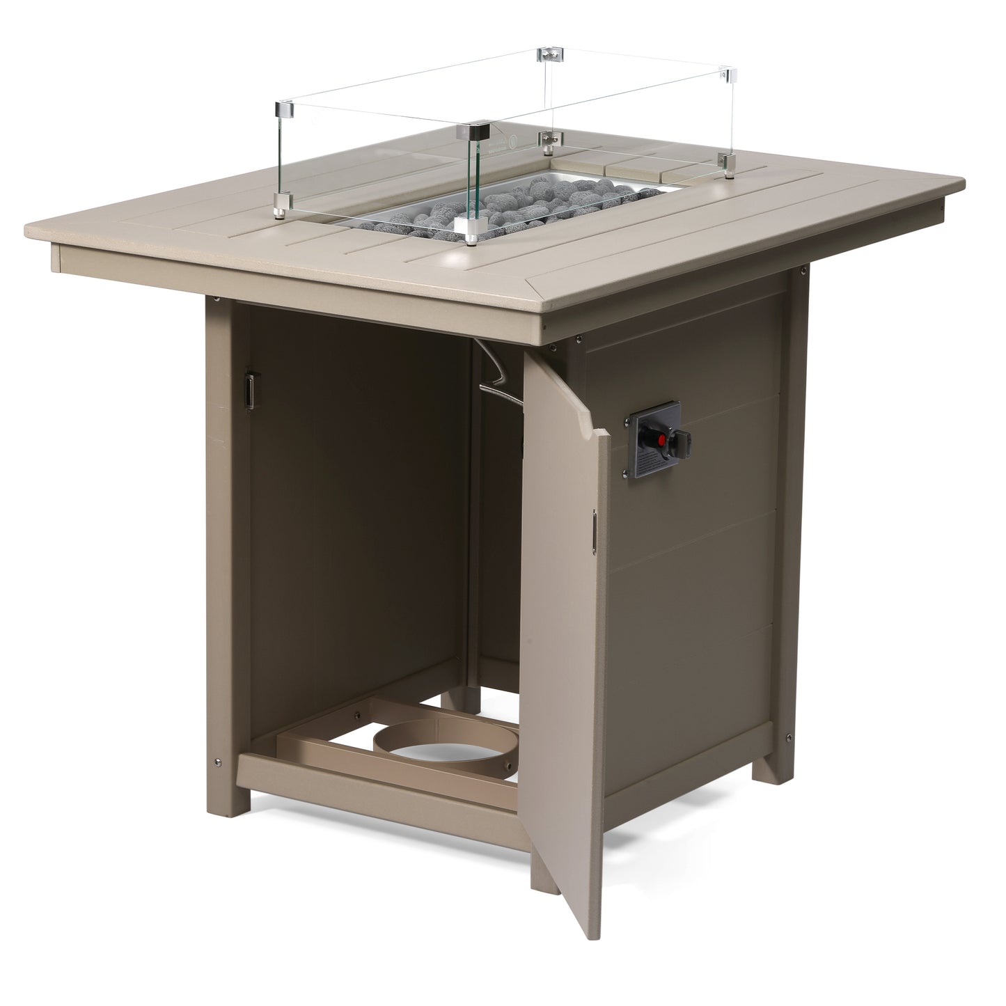 Sedona Rectangular 34" X 46" Counter Fire Pit Table