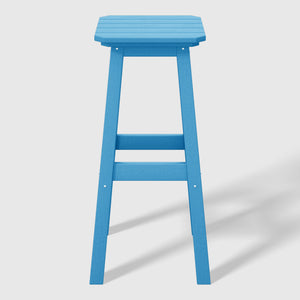 Stockholm All-Weather Outdoor Square Bar Stool (29" Height)