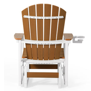 Heritage Ridge Adirondack Glider With Cup Holder