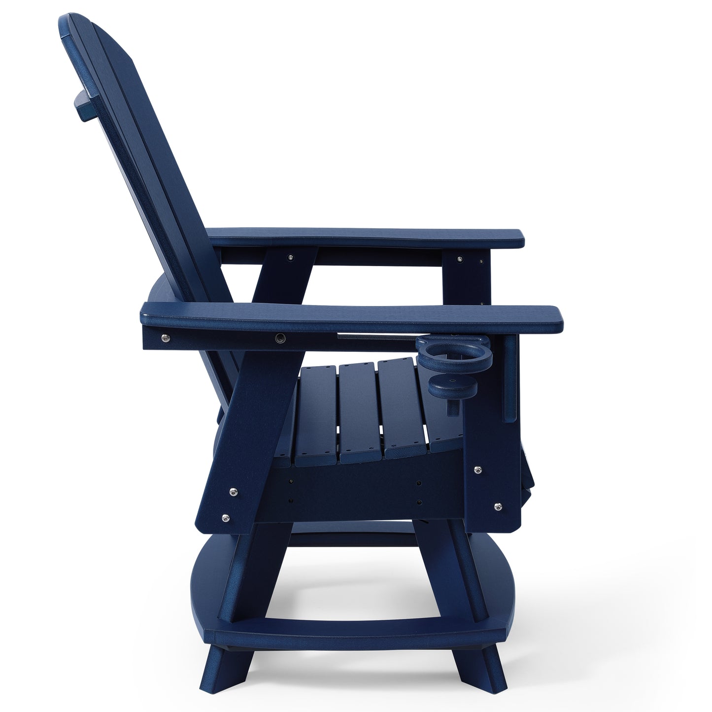 Adirondack Swivel Dining Chair with Cup Holder With Cup Holder