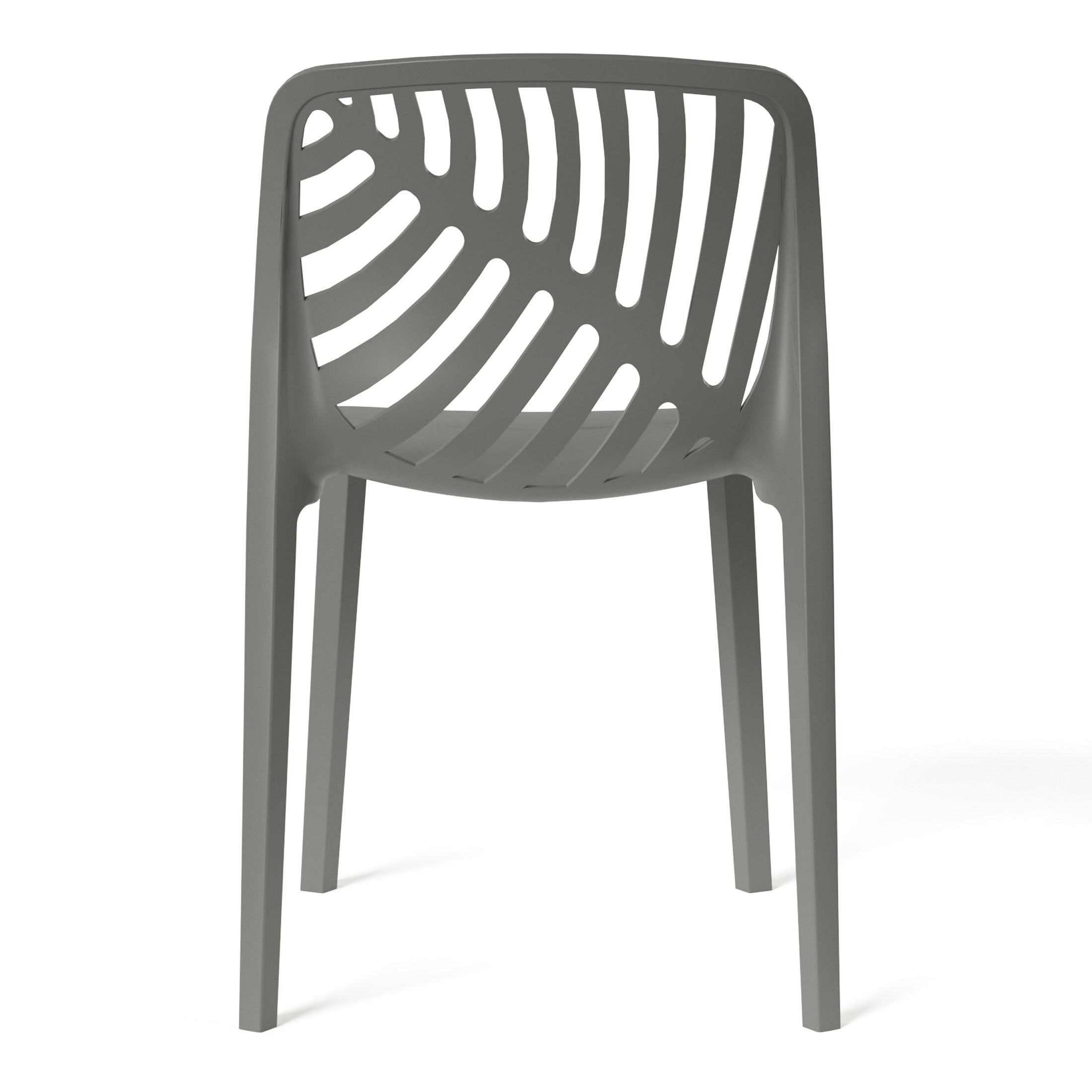 Patio Stacking Dining Side Chair (Set of 2)