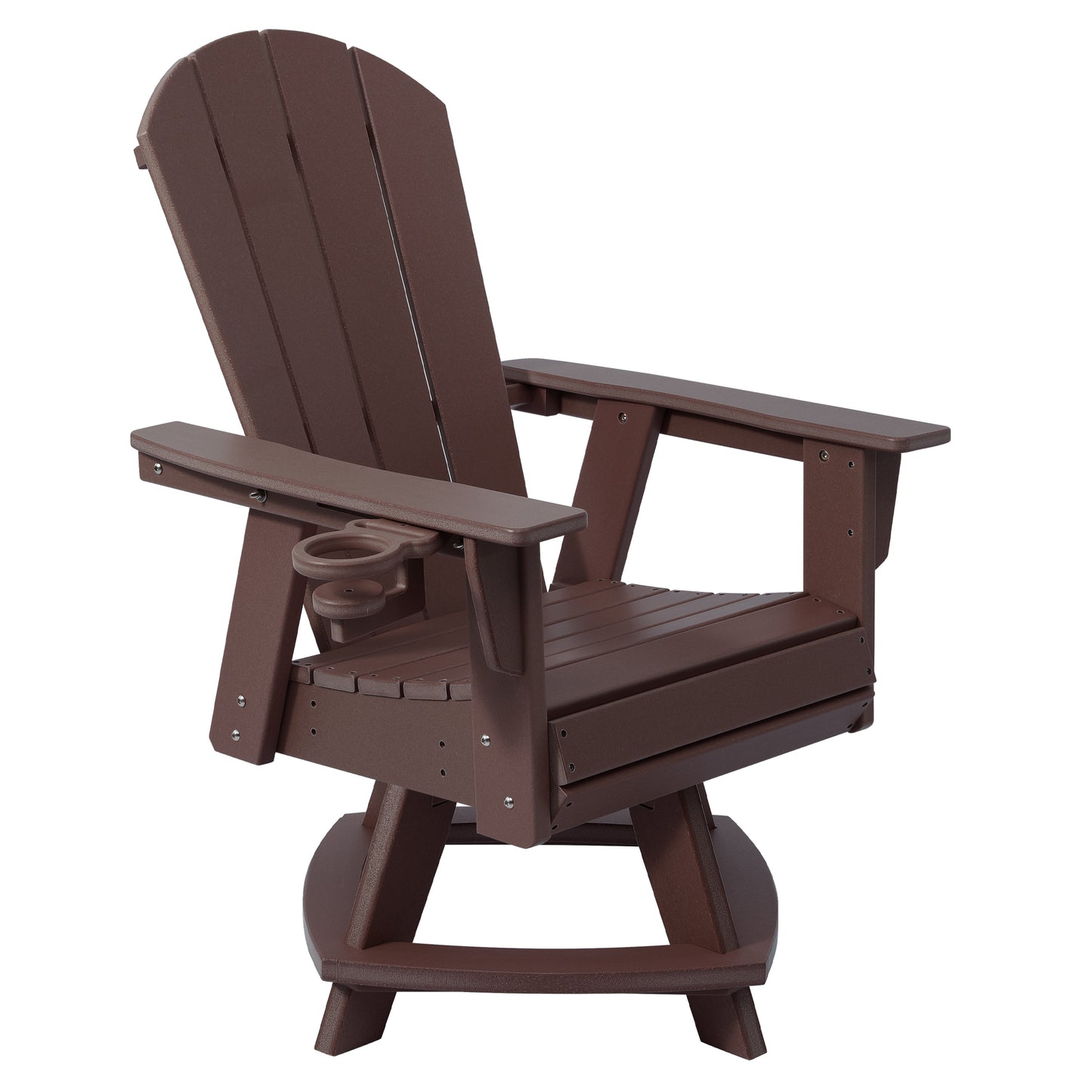 Adirondack Swivel Dining Chair with Cup Holder With Cup Holder