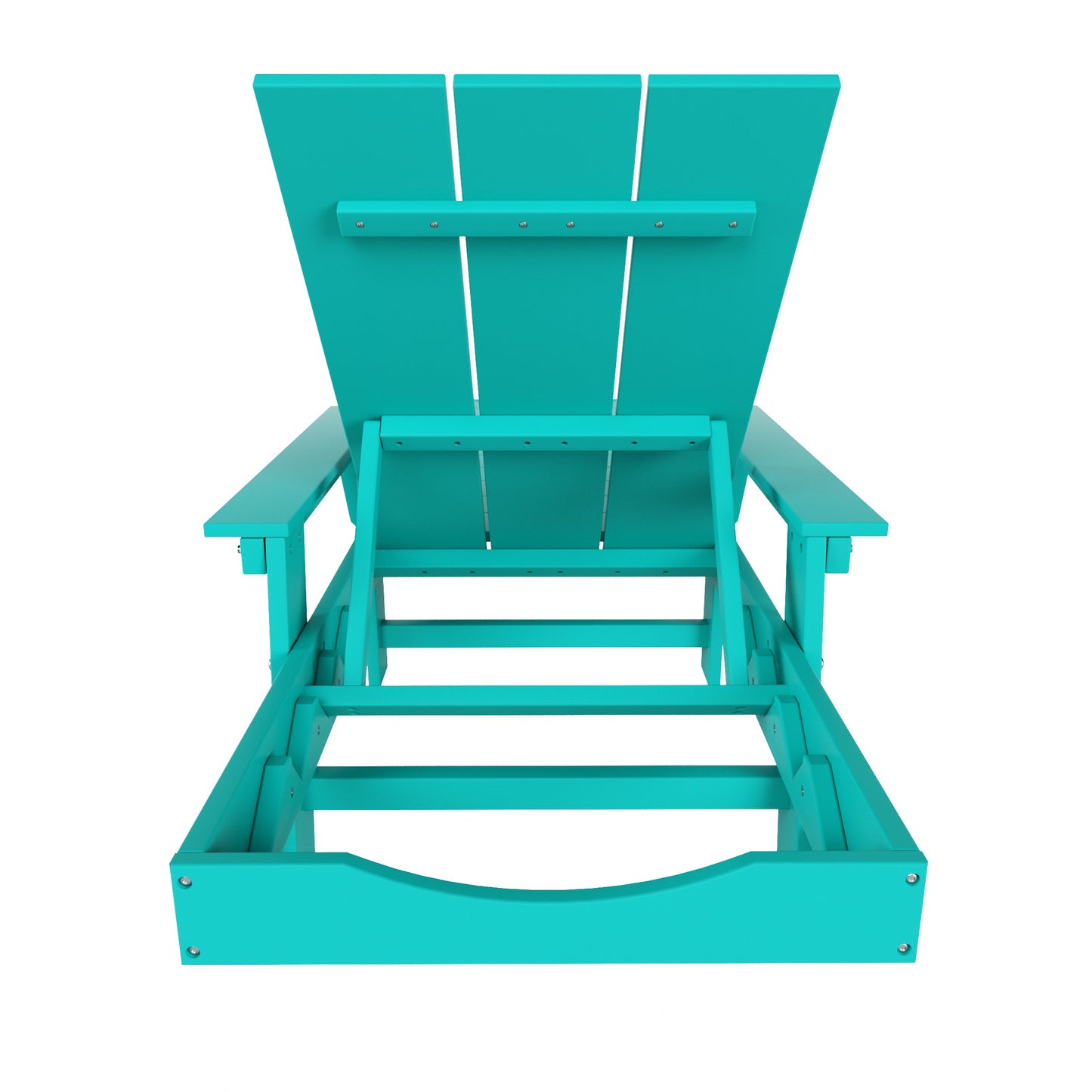 Malibu Modern All-Weather Outdoor Reclining Sun Lounger With Arm Rests & Wheels
