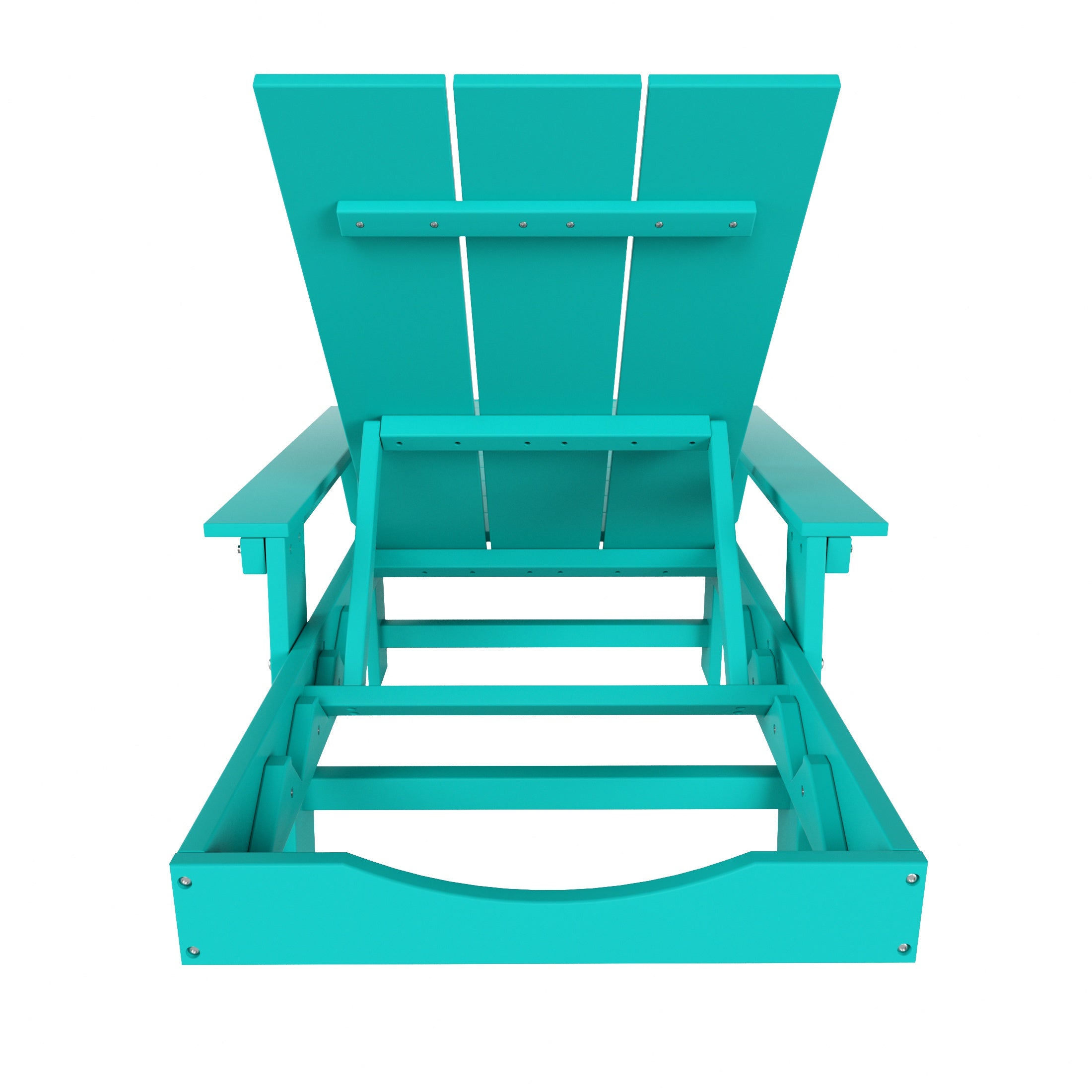 Malibu Modern All-Weather Outdoor Reclining Sun Lounger With Arm Rests & Wheels