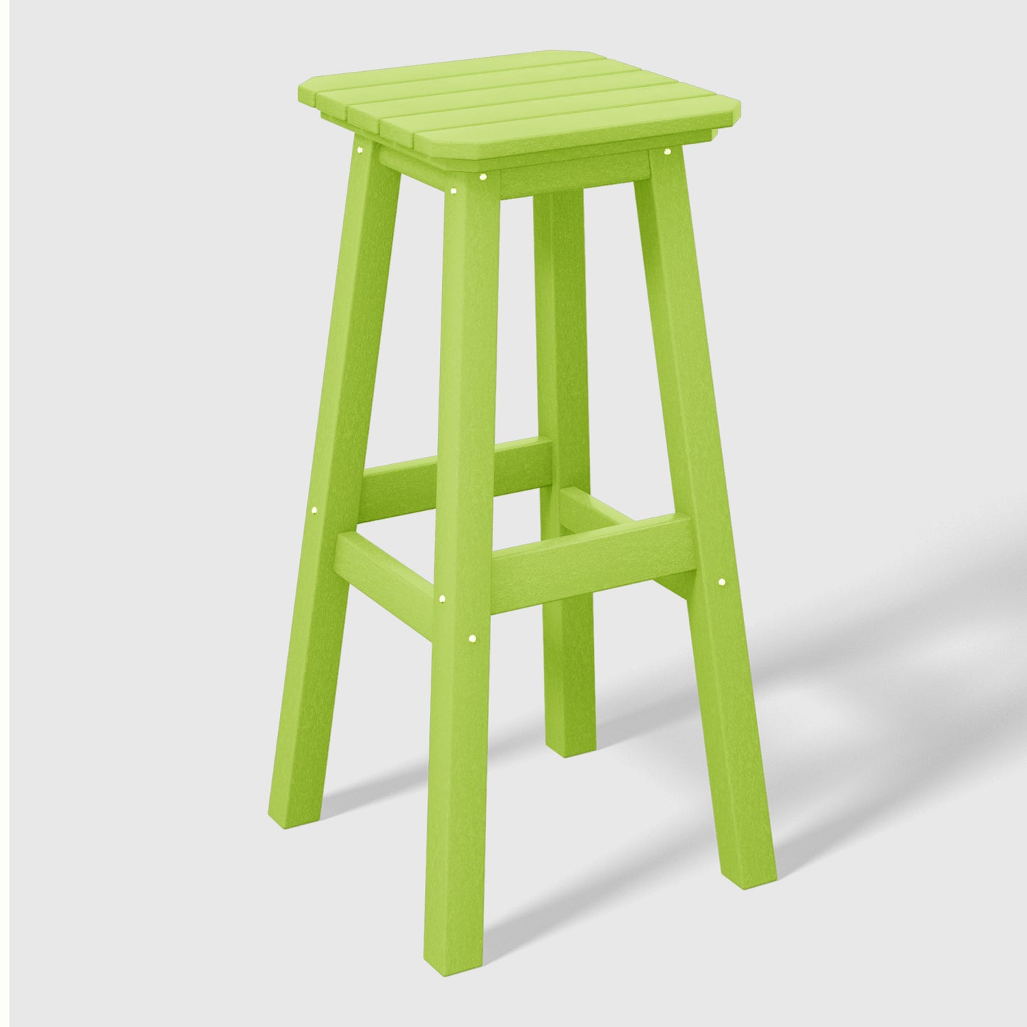 Stockholm All-Weather Outdoor Square Bar Stool (29" Height)