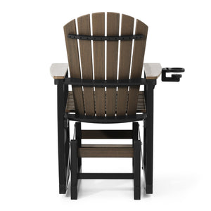 Adirondack Counter Glider With Cup Holder