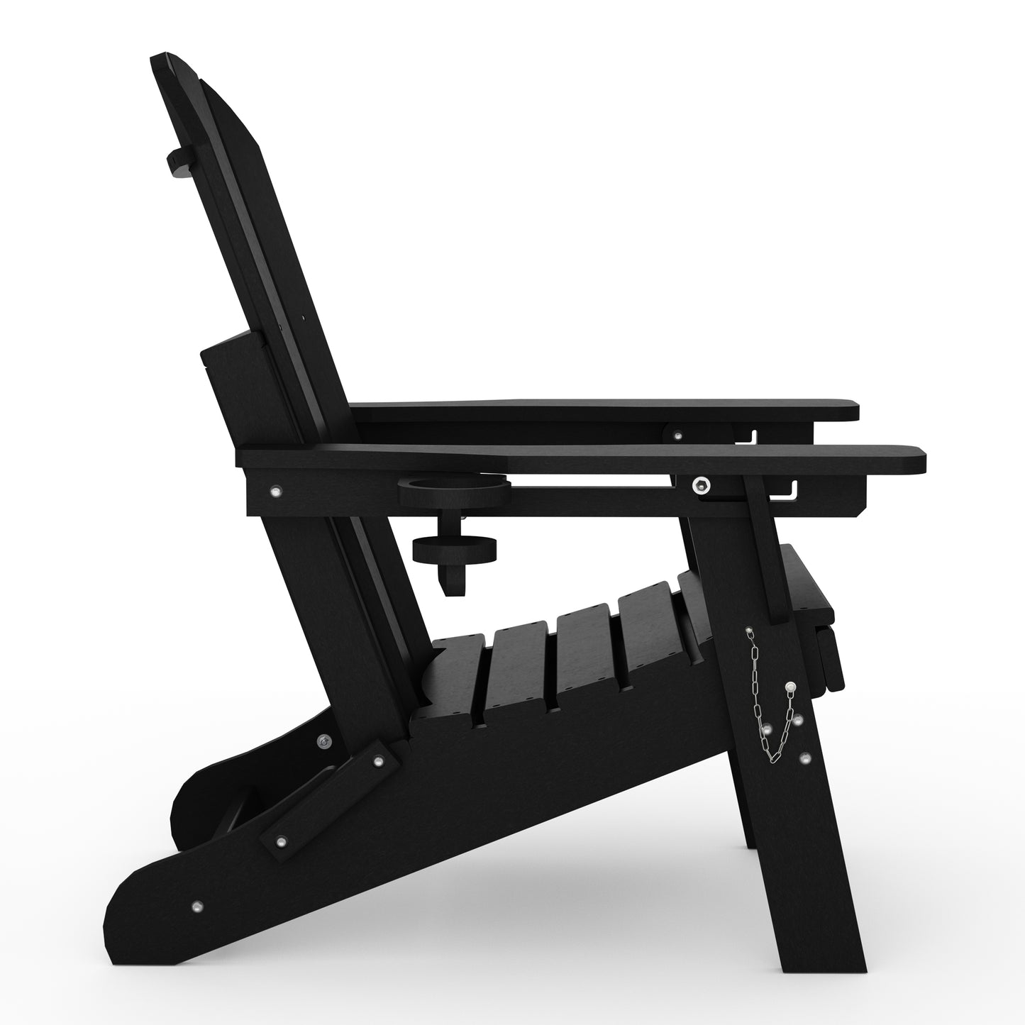 Chatham Folding Adjustable Adirondack Chair with Cup Holder and Hideaway Ottoman