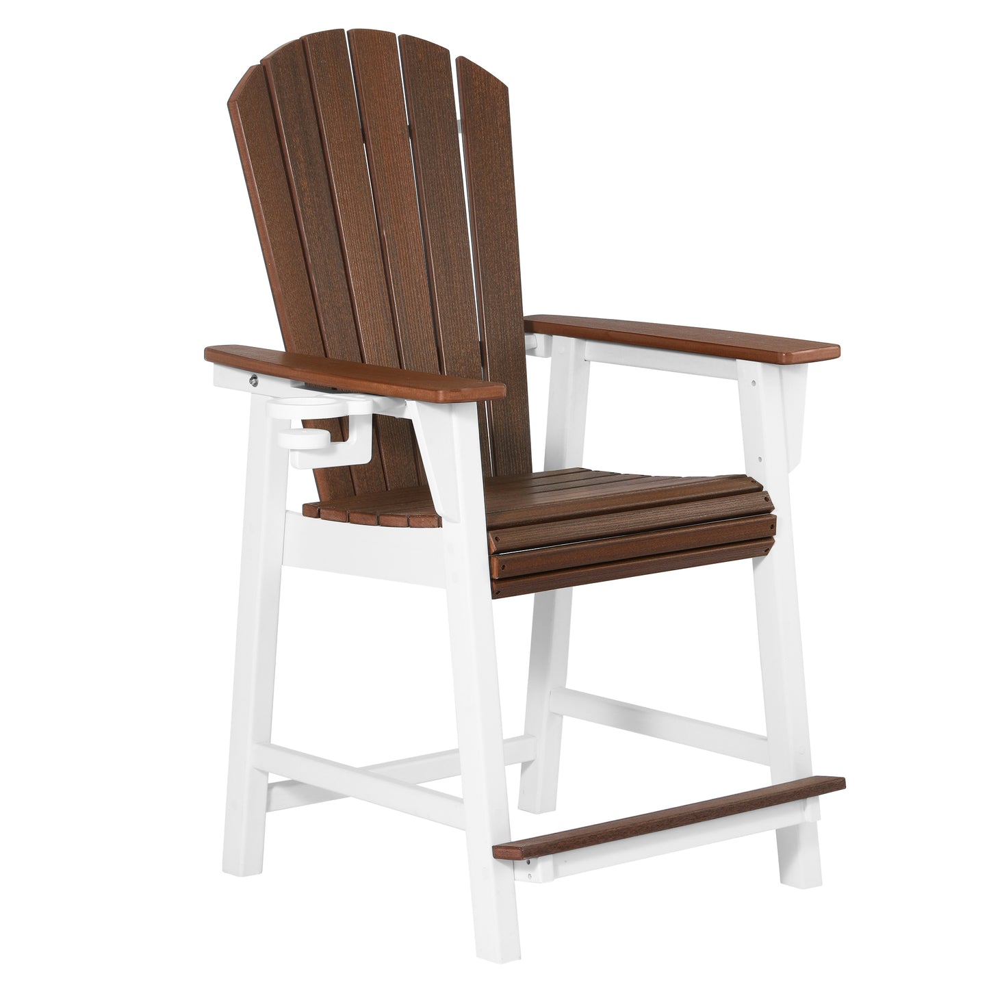 Heritage Ridge Adirondack Counter Height Chair With Cup Holder