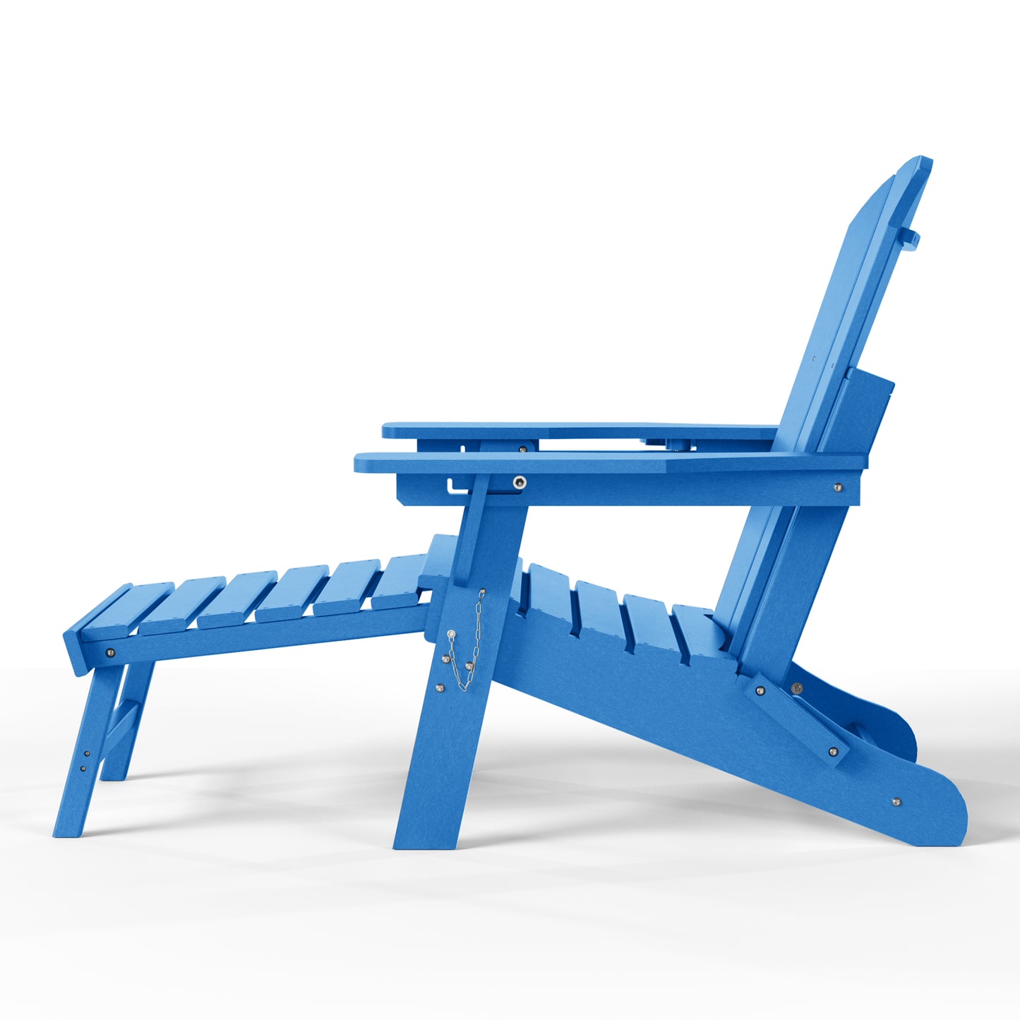 Chatham Folding Adjustable Adirondack Chair with Cup Holder and Hideaway Ottoman