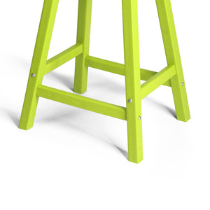 Stockholm All-Weather Outdoor Saddle Counter Stool (24" Height)
