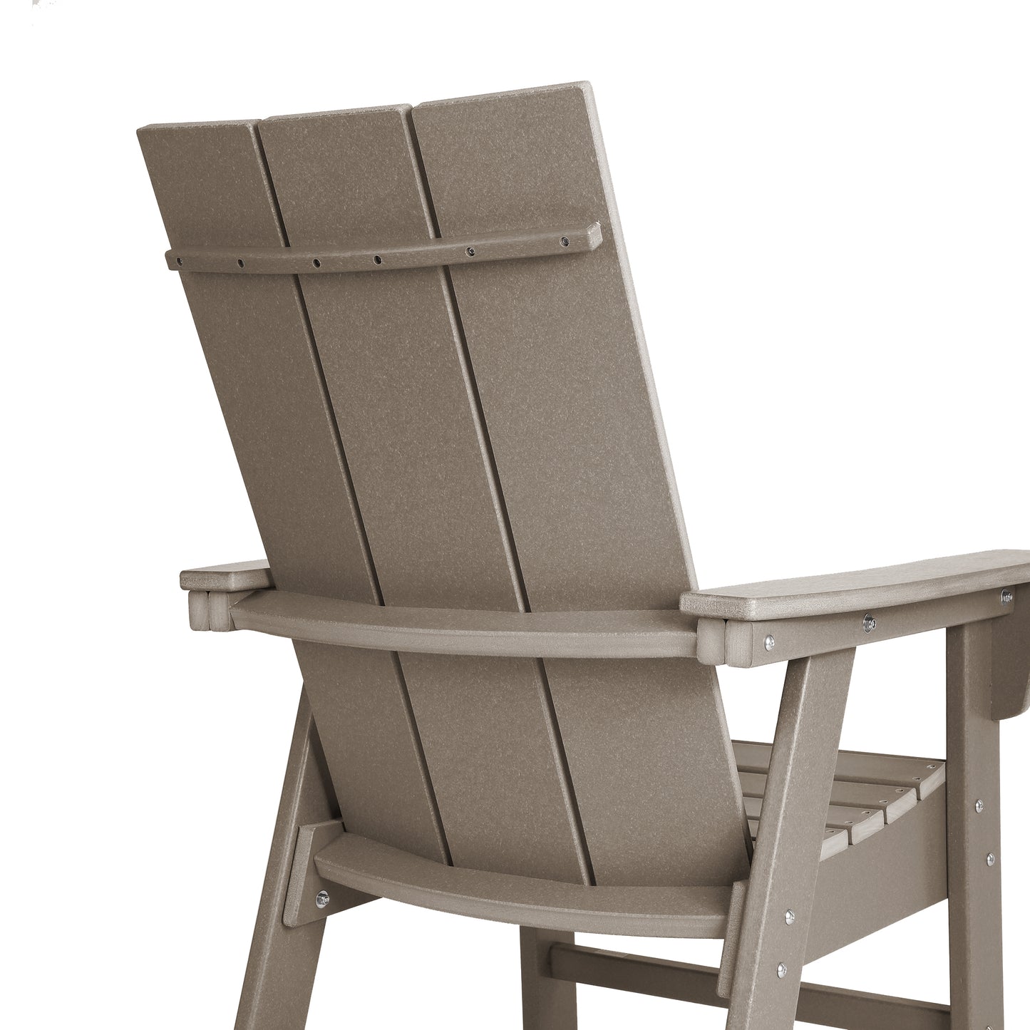 Malibu Modern All-Weather Outdoor Contoured Adirondack Dining Chair