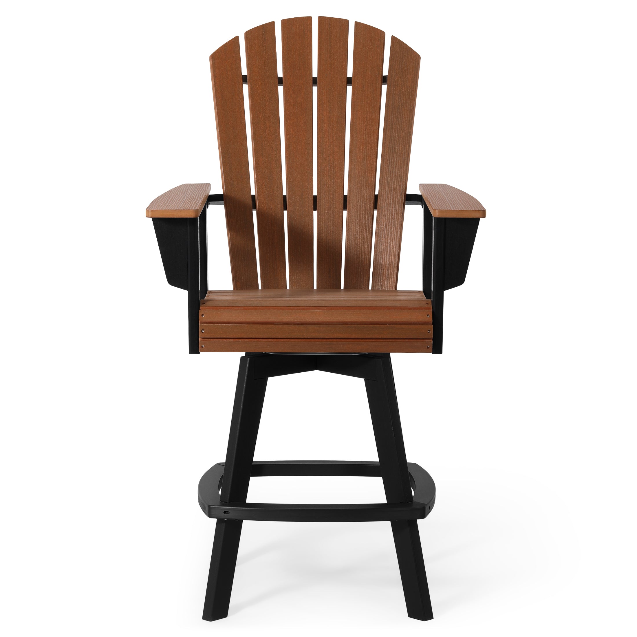 Heritage Ridge Adirondack Swivel Bar Chair With Cup Holder