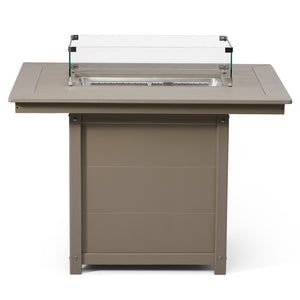 Sedona Rectangular 34" X 46" Dining Fire Pit Table