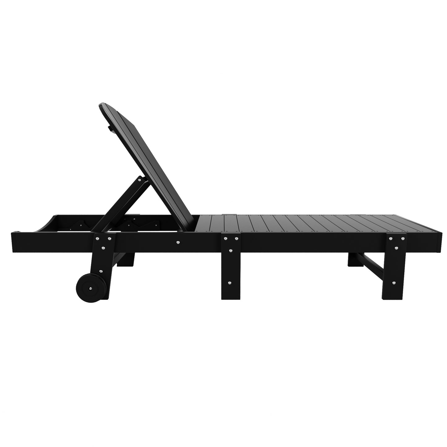 Chatham All-Weather Outdoor Adirondack Reclining Sun Lounger With Wheels