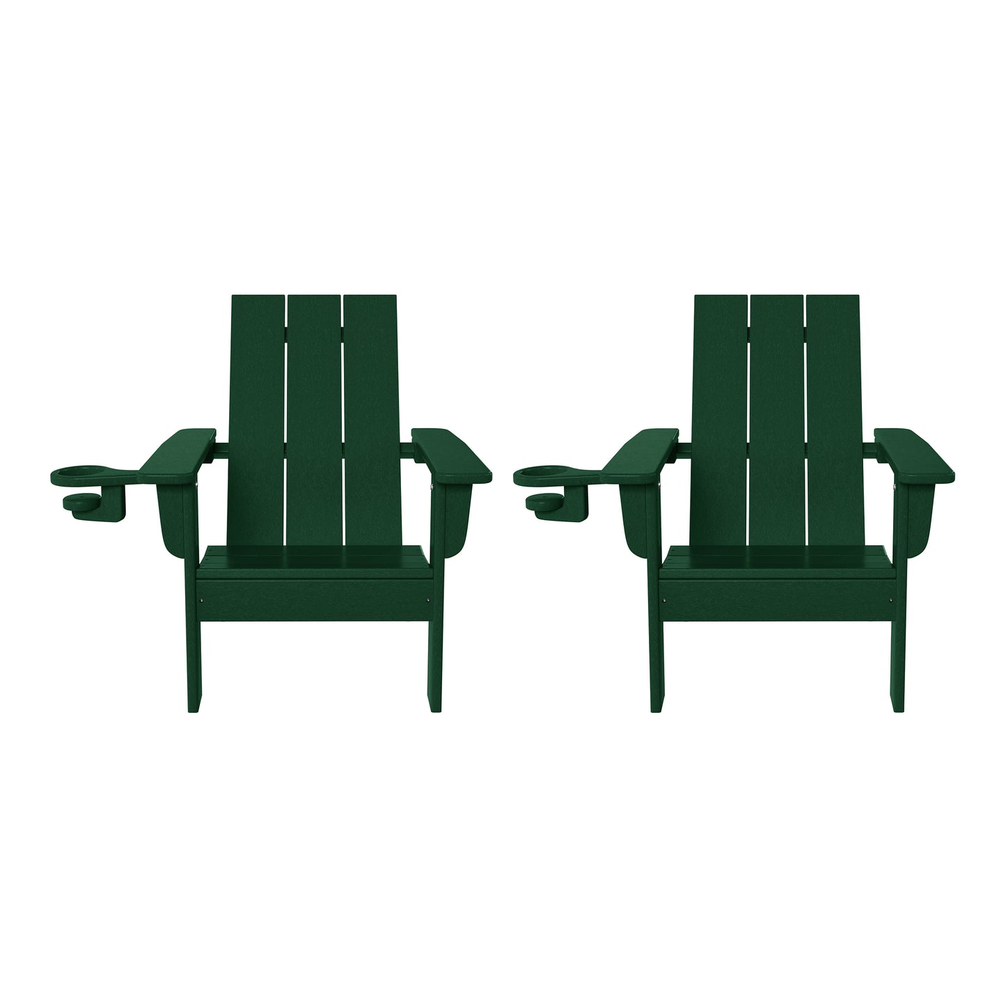 Tiny Terraces Kids Adirondack Chair with Cup Holder (Set of 2)