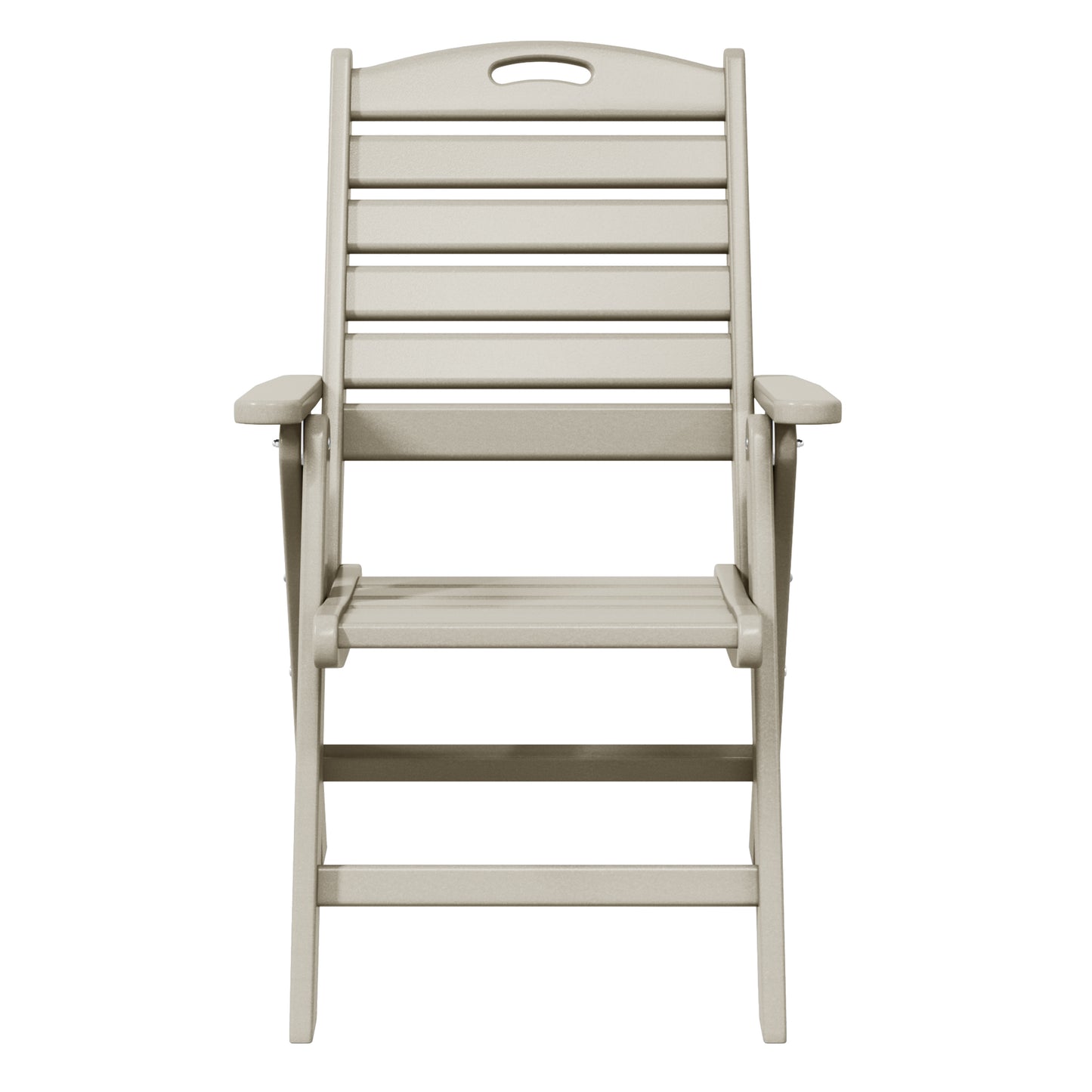 Aarhus All-Weather Outdoor Patio Folding Tall Back Dining Chair (38" High)
