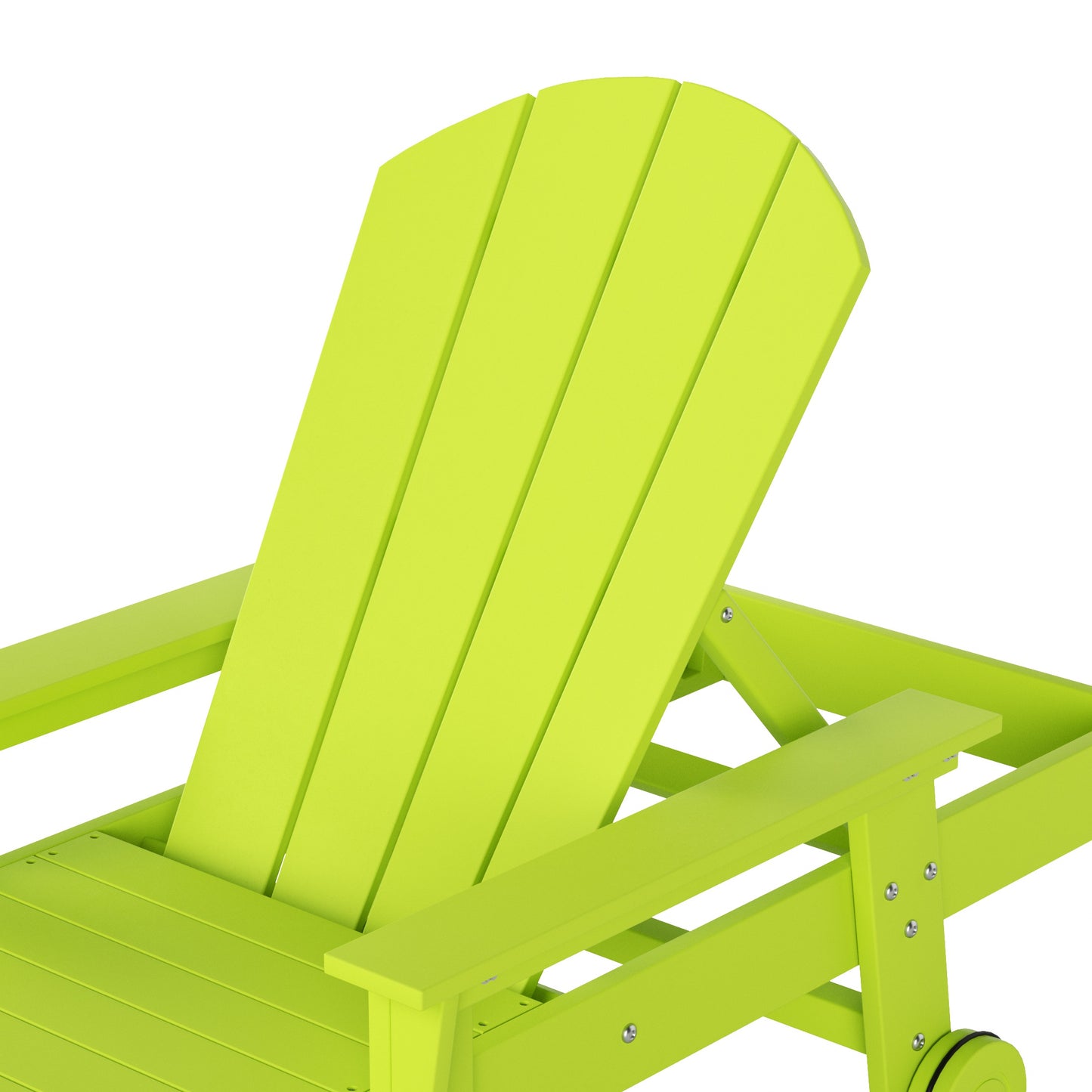Chatham All-Weather Outdoor Adirondack Reclining Sun Lounger With Arms Rests & Wheels
